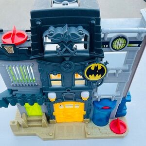 Batman Themed Playset with Yellow and Blue Accents